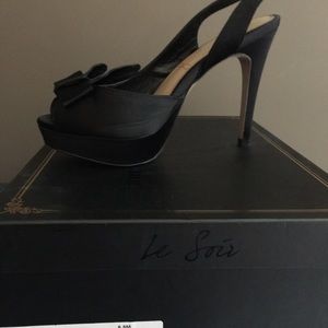 Black formal platform  heels